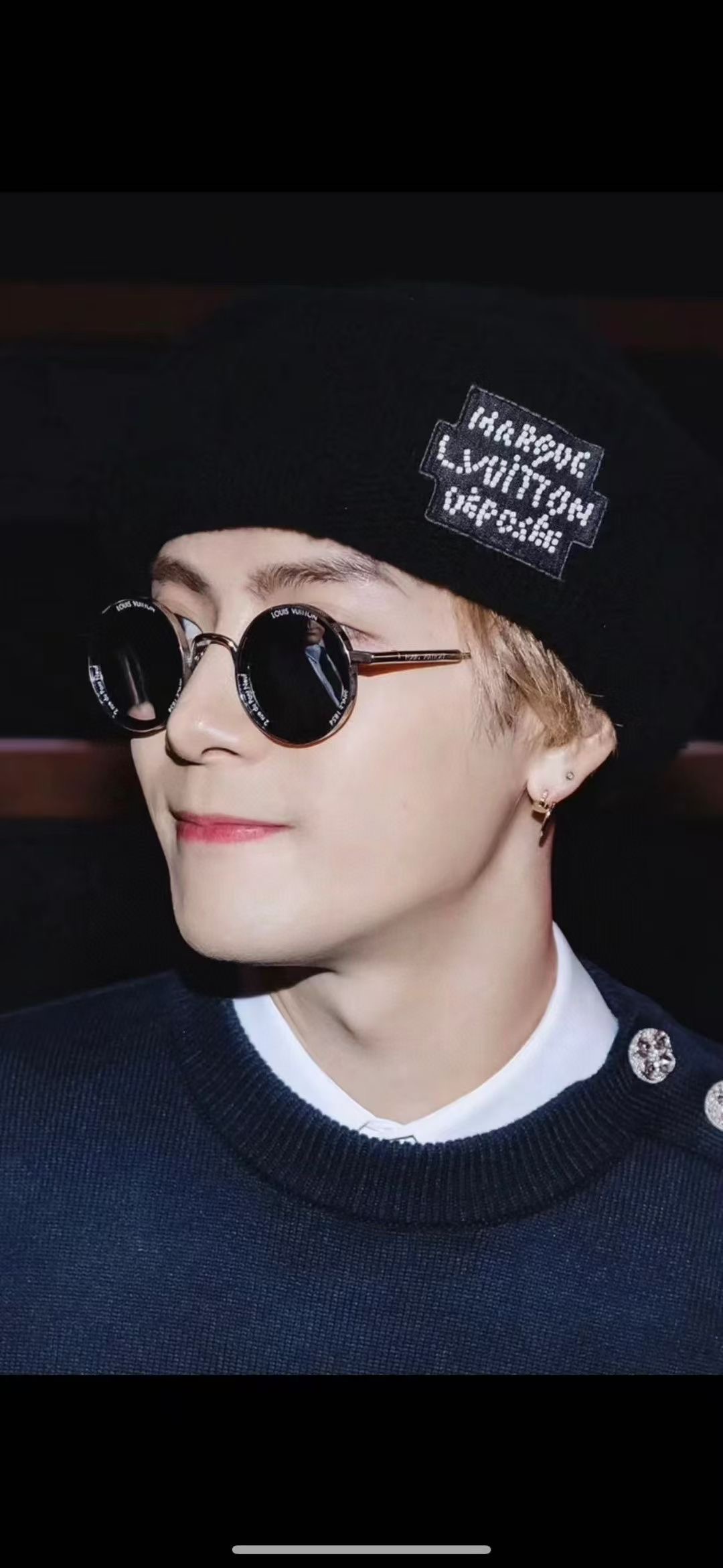 **do** แว่นตากันแดด LV Super Vision Metal Round Sunglasses กรอบไทเทเนี่ยมญี่ปุ่น สินค้าใหม่ ของแท้