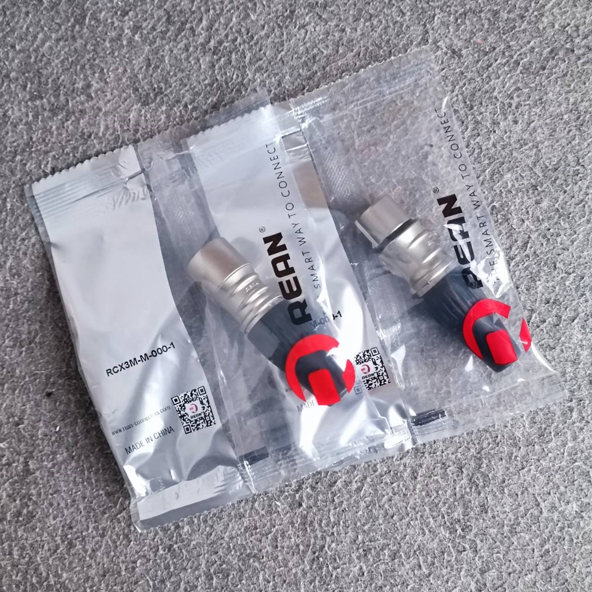 (1คู่ ผู้+เมีย) สีเงิน REAN XLR ตัวผู้ + XLR ตัวเมีย RCX3M-M-000-1 + RCX3F-M-000-1 by NEUTRIK เอไอ-ไพศาล