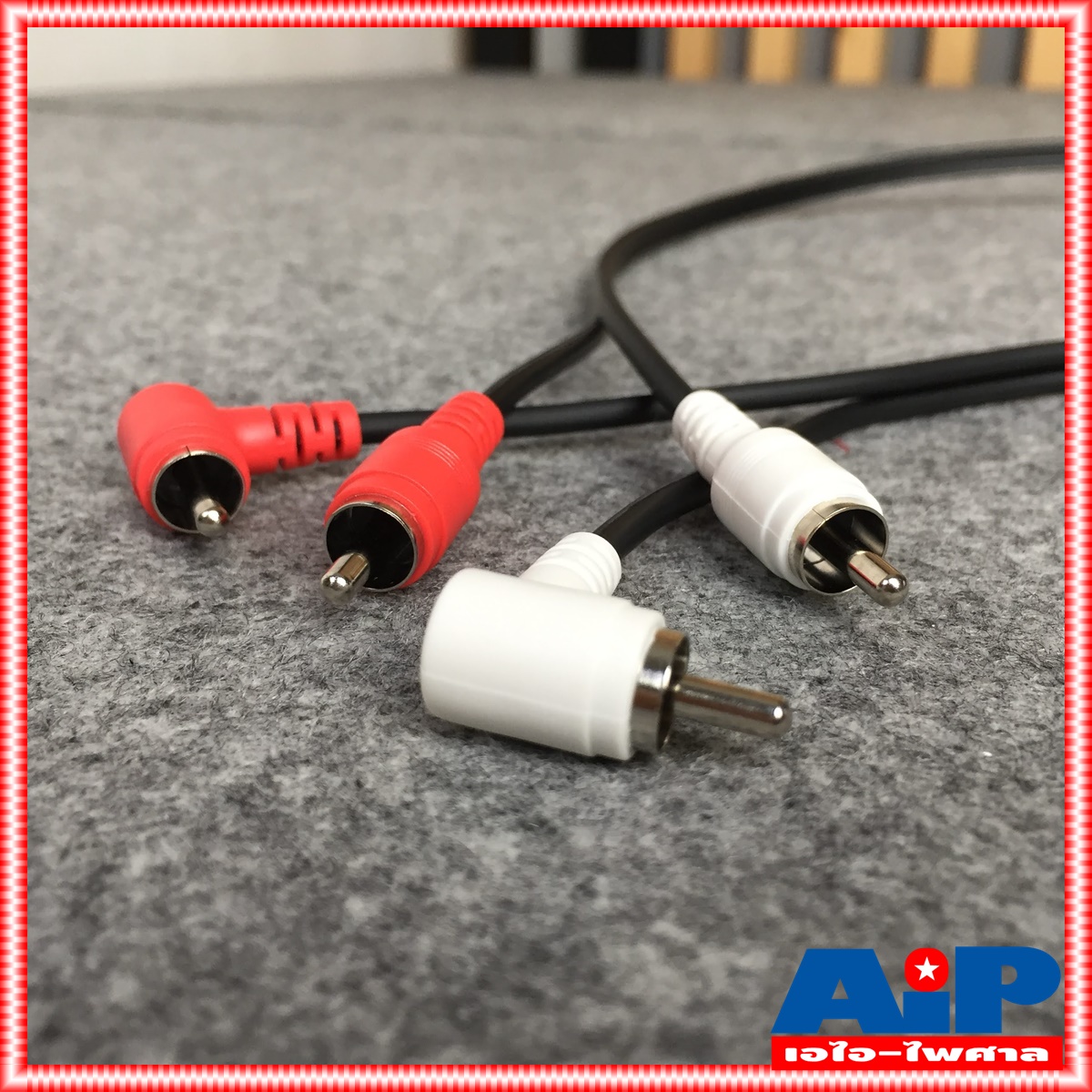 3เมตร DYNACOM J015 RCA4หัว ตรง+งอ สายสัญญาณ เสียง สาย RCA สายแจ็ค AV RCA 4 หัว แจ็คดอกบัว ไดน่าคอม เอไอ-ไพศาล