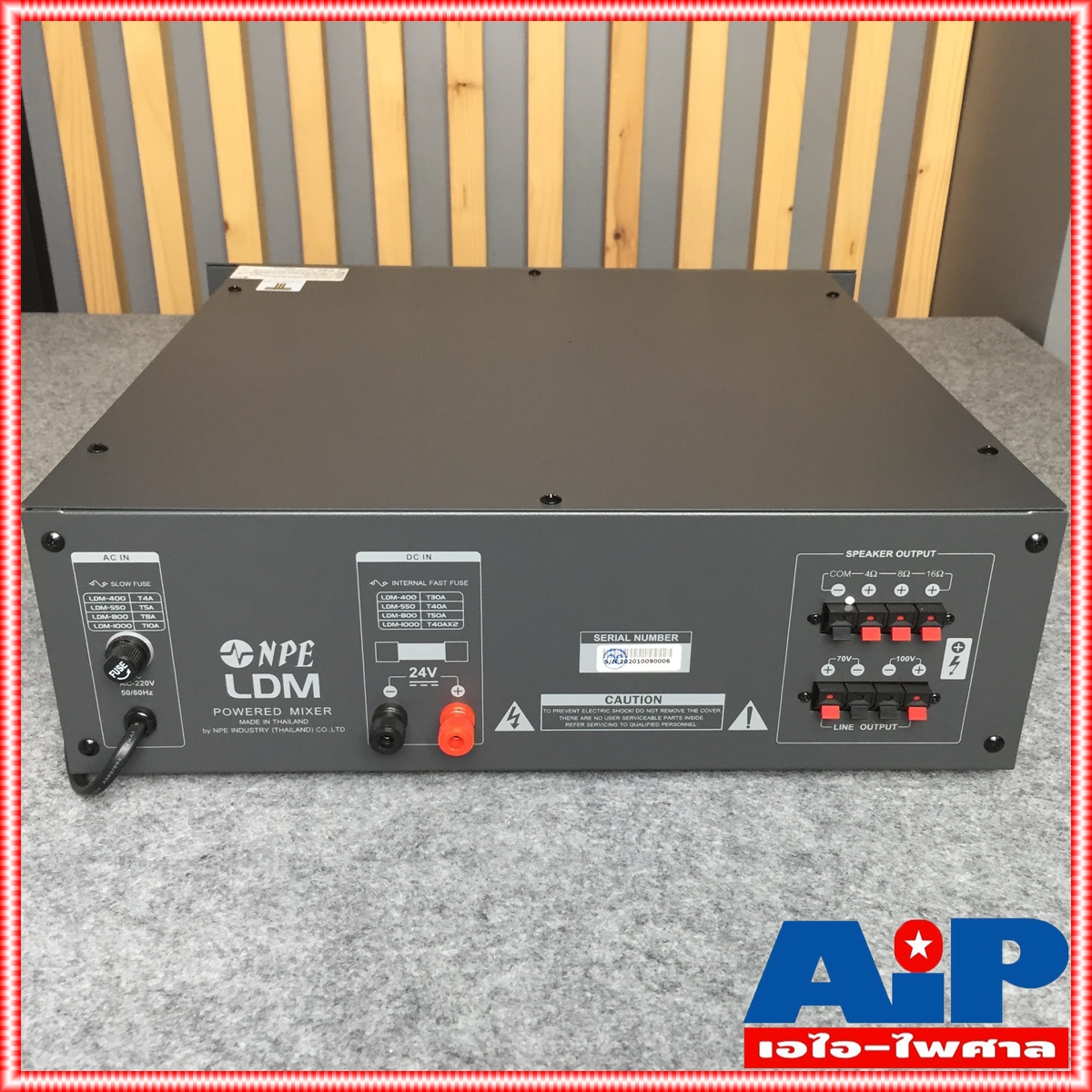 NPE LDM-800 POWERMIXER LINE เครื่องขยายเสียง 800 วัตต์ 4-16 โอห์ม มีลายน์แมทชิ่ง 70-100V แอมป์เสียงตามสาย LDM 800 LDM800 เอไอ-ไพศาล +++