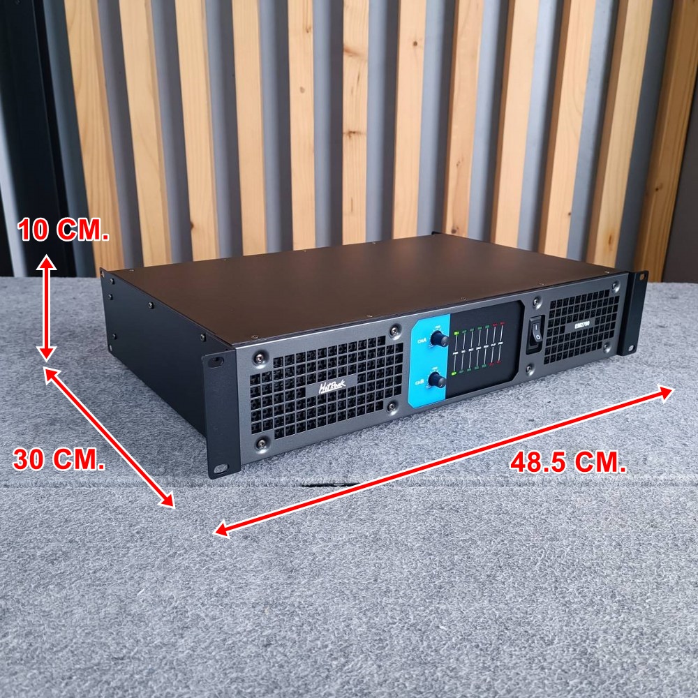 HOTROCK EM-2700 POWERAMP เพาเวอร์แอมป์ 2 แชนแนล กำลังขับ 600 วัตต์ที่ 8 โอห์ม EM 2700 EM2700 เอไอ-ไพศาล