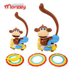 6501 ของเล่นลิงโยนห่วงใส่ถ่าน ปลอดสาร กล่องใหญ่ ชิ้นละ