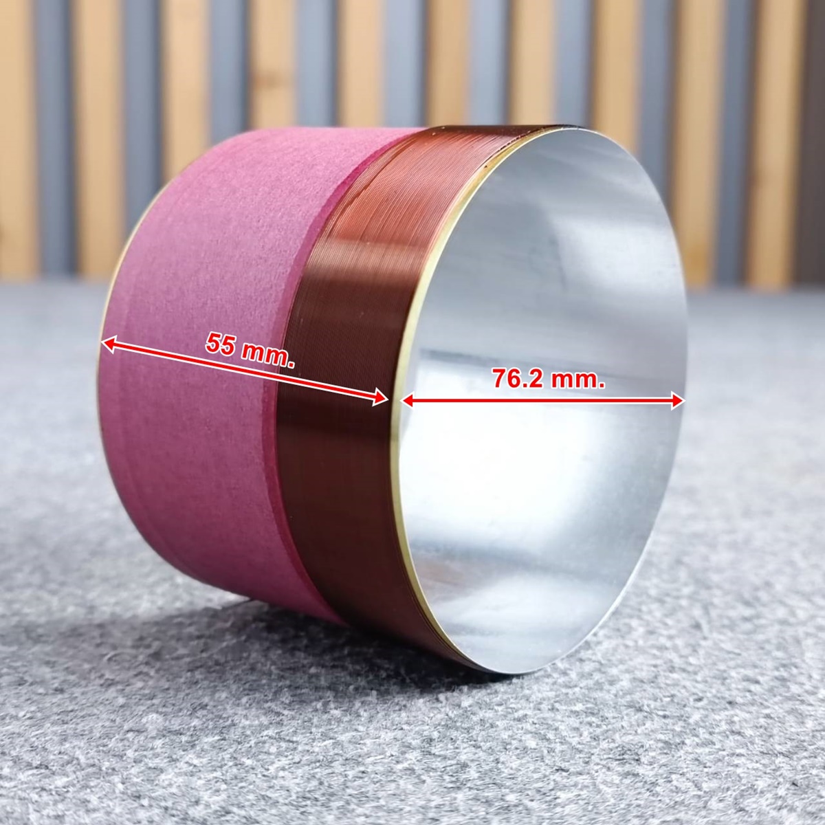 วอยซ์อลู เบอร์ 76.2 ลวด2ชั้น วอยซ์ วอยซ์ทั่วไปเบอร์76.2 2ชั้น วอยซ์เทียบเบอร์76.2 VOICE วอยซ์ลำโพง วอยซ์ ลำโพง ดอกลำโพง อะไหล่ลำโพง วอยซ์คอยล์ เบอร์76.2 เอไอ-ไพศาล