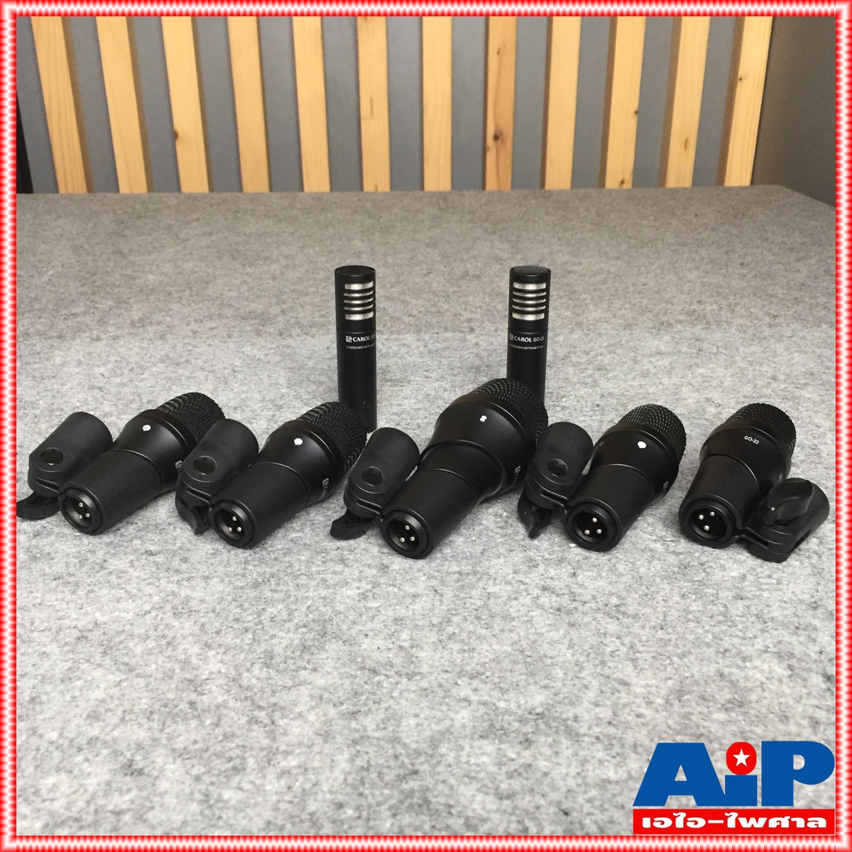 CAROL GODK7 ชุดไมค์กลอง7ชิ้นพร้อมขาหนีบไมค์ ไมค์กลอง ไมค์ชุด MIC ไมค์คอนเดนเซอร์ GODK 7 GODK-7 เอไอ-ไพศาล