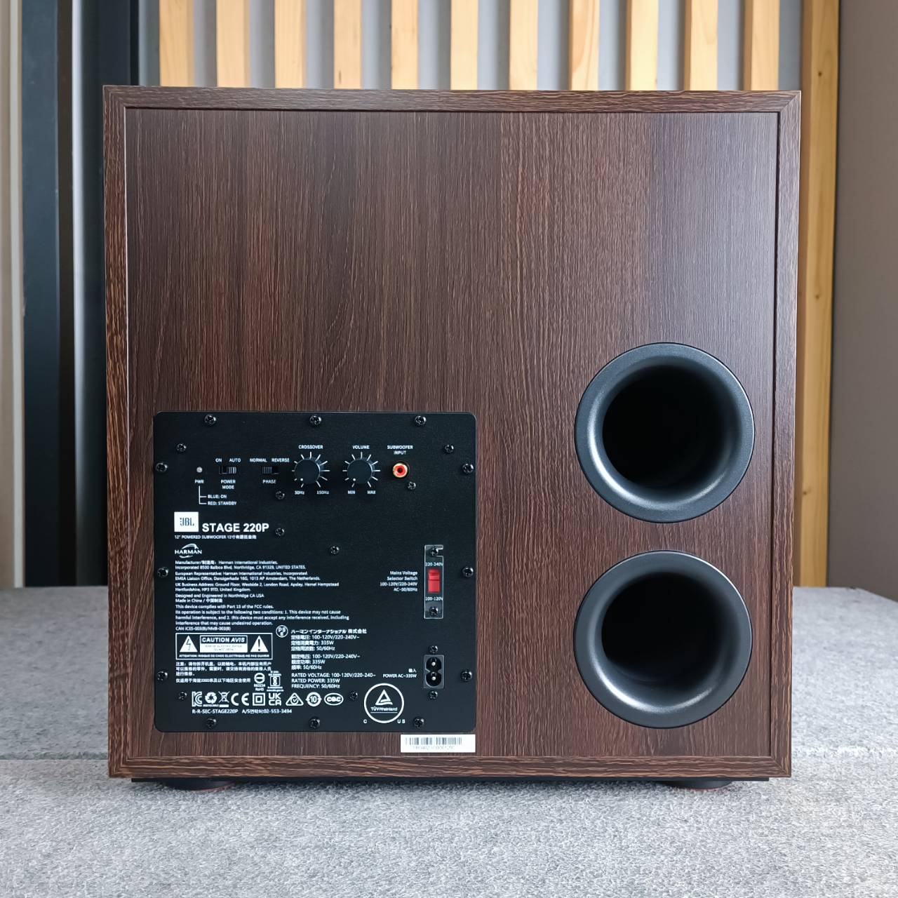 JBL JBL220PBLKAS ซับ12นิ้ว Stage 220P ซับวูฟเฟอร์พาวเวอร์ 12 นิ้ว ลำโพงซับ ซับเบส Stage-220P Stage220P เอไอ- ไพศาล