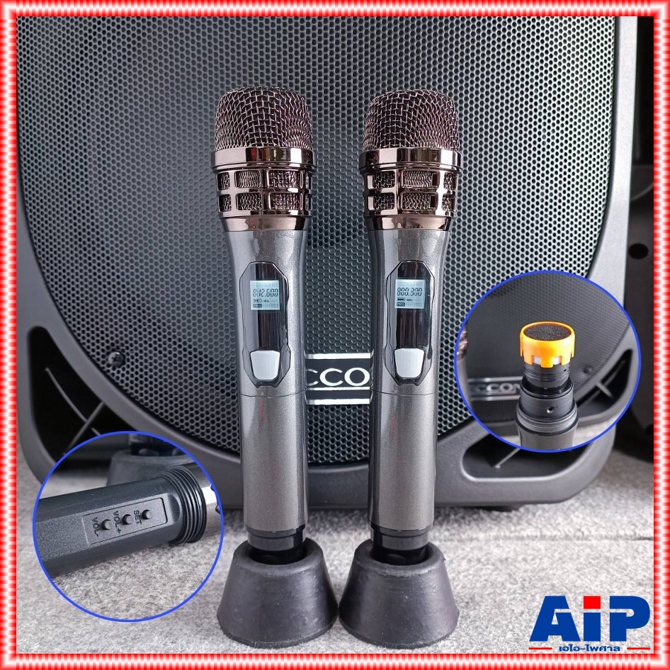 1ใบ DECCON AK15-201(NO.02) ลำโพง15นิ้ว+ไมค์ลอยUHF+ไมค์ลอย UHF มีล้อลาก AK15 201 (NO.02) AK 15 201 (NO.02) เอไอ-ไพศาล