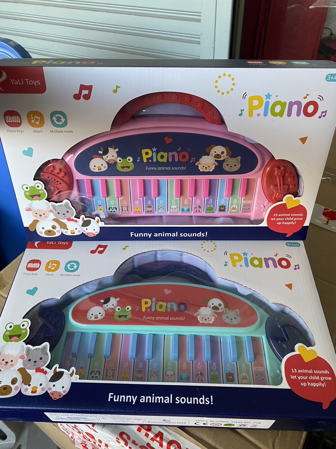 778-1 เครื่องดนตรีเด็ก ออร์แกนเด็ก ออร์แกนเสียงสัตว์ ปลีกชิ้นละ