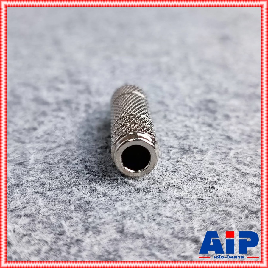 1ตัว แบบเหล็ก ปลั๊ก TR MONO ท้าย แจ็คโฟนไมค์ ตัวเมีย / แจ็คไมค์ ออก AUX 3.5 แจ็คต่อ ตัวแปลง MIC ไมค์ เป็น TR โมโน AUX 3.5mm. Adapter MIC to 3.5mm / ตัวทดไมค์ ตัวลดไมค์