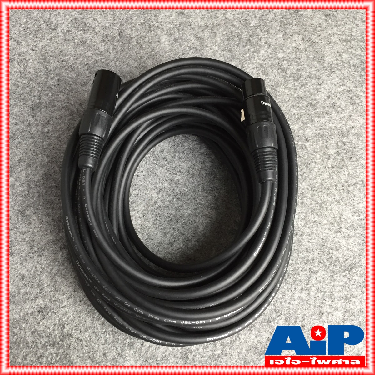 15เมตร สายไมค์ DYNACOM J021 XLR หัวท้าย ผู้ - เมีย ยาว สายสัญญาณ CANNON ผู้ ออก CANNON เมีย สายบาลานซ์ สายต่อไมค์ (ลูกค้าอาจได้รับหัวสีเงินหรือดำขึ้นกับล็อตผลิตครับ)