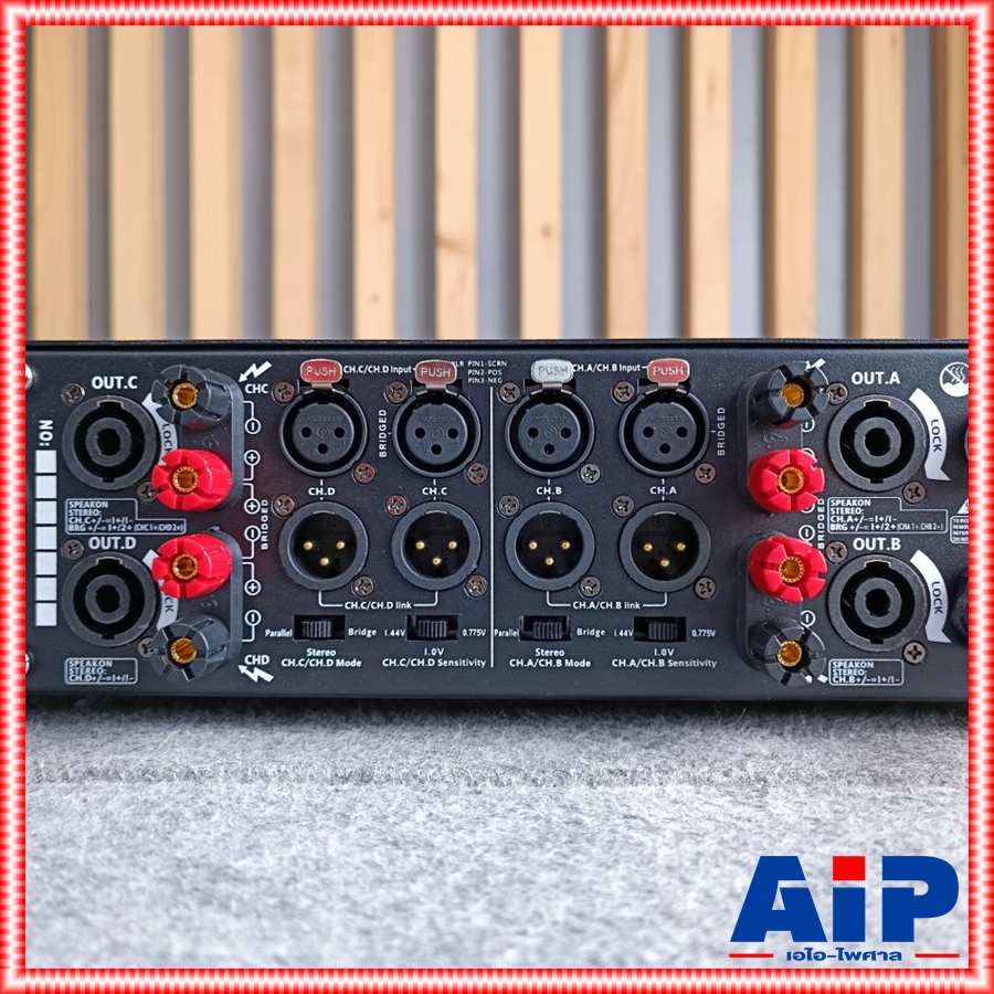 *มีจอ* PROEUROTECH XQ-4800Q *รุ่นใหม่มีจอ* POWERAMP4CH โปรยูโรเทค แอมป์ขยาย 4 ช่อง 800 วัตต์ XQ 4800 Q XQ4800Q เอไอ-ไพศาล