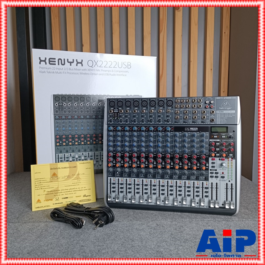 BEHRINGER QX-2222USB mixer QX 2222USB QX2222USB มิกซ์ มิกเซอร์ เครื่องเสียง เครื่องปรับแต่งเสียง MIX เอไอ-ไพศาล +++