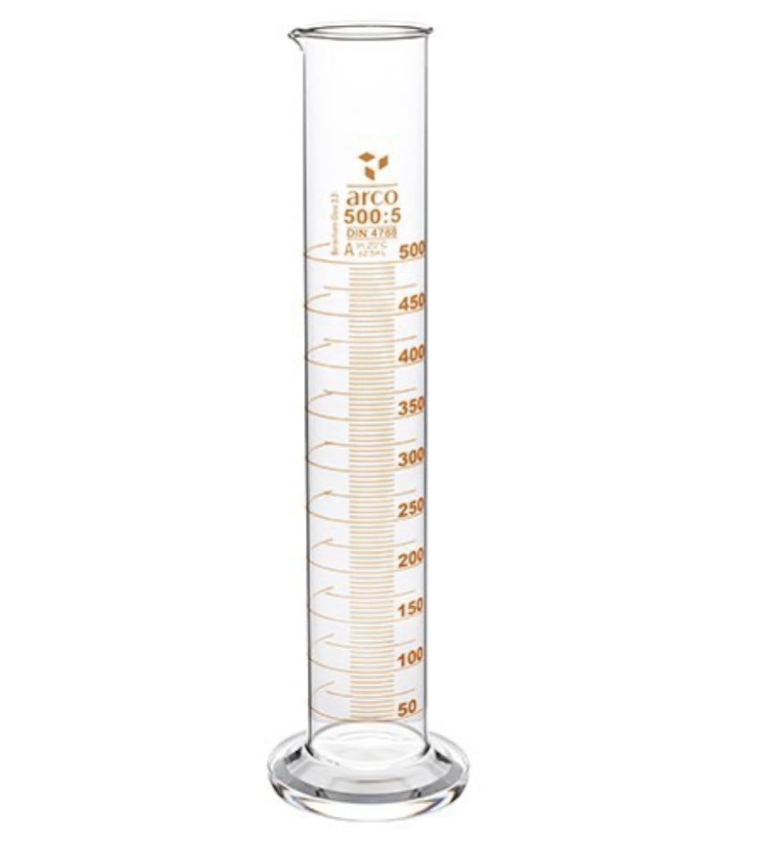 กระบอกตวง ชนิดแก้ว Cylinder Glass Class A ขนาด 5 ml -2000 ml