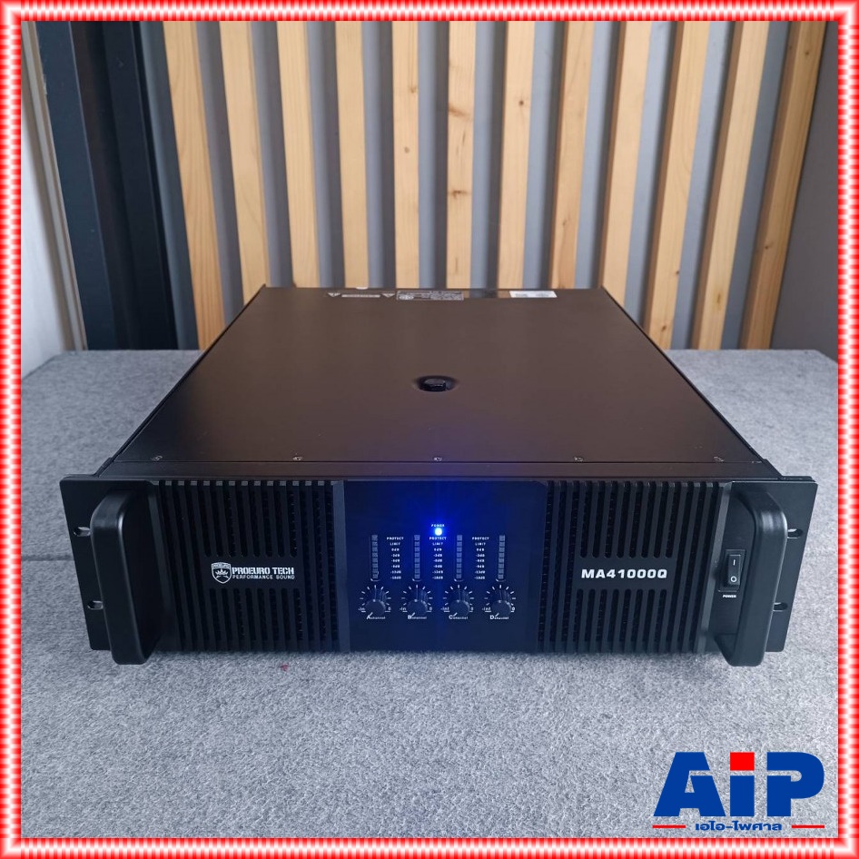 PROEUROTECH MA-41000Q POWERAMP โปรยูโรเทค เพาเวอร์แอมป์ แอมป์ขยายเสียง เครื่องขยายเสียง MA 41000Q MA41000Q เอไอ-ไพศาล