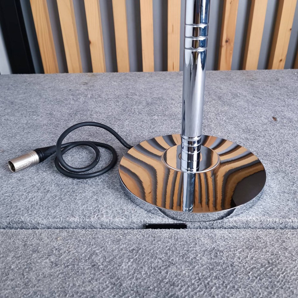 (ไม่รวมไมค์) ขาตั้งไมค์พิธีสงฆ์ชุบ ตัวใหญ่ ขาตั้งไมค์ ขาตั้งไมโครโฟน โครเมี่ยม พิธีสงฆ์ สำหรับพระ งานพุทธบูชา มีสายไมค์ติดตั้งอยุ่ภายใน พร้อมใช้งาน เอไอ-ไพศาล