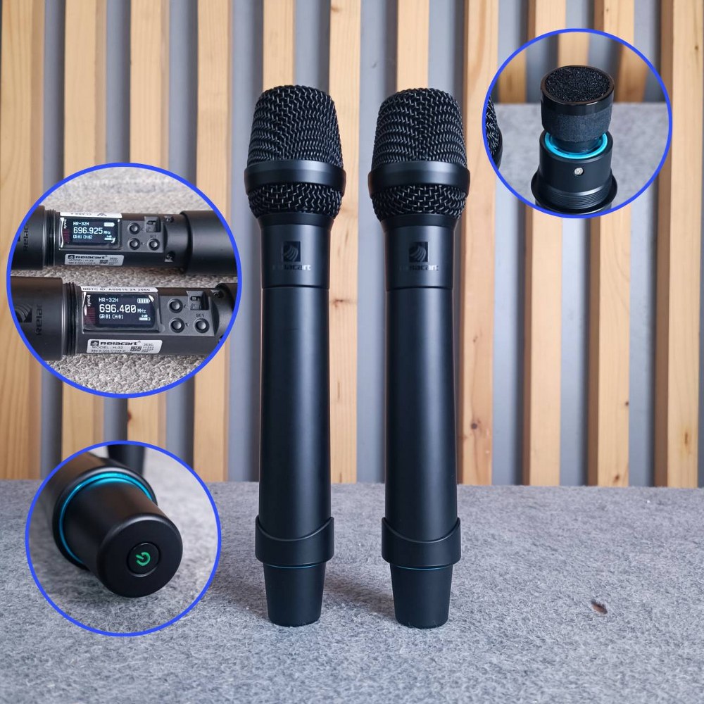 Relacart HR-32 ไมค์ลอยคู่ ไมค์ไร้สายคู่ ความถี่ UHF ไมโครโฟน ไมค์ไร้สาย ไมค์ลอย มือถือคู่ รีลาคาร์ท HR 32 HR32 เอไอ-ไพศาล