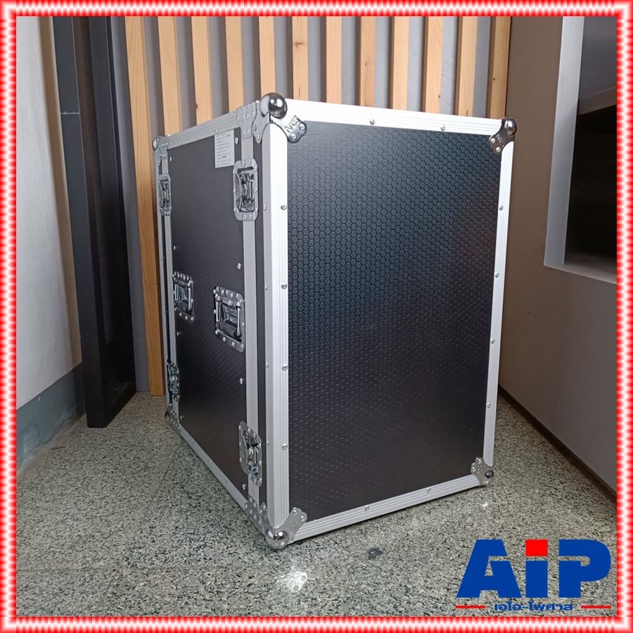 NTS SC-R16U RACKไม้ ผิวสีดำ ลึก20นิ้ว +พร้อมล้อ แร็คไม้ลึก 20" ฝาทึบหน้า-หลัง ความสูง 16U พร้อมล้อ SCR16U SC R16U เอไอ-ไพศาล