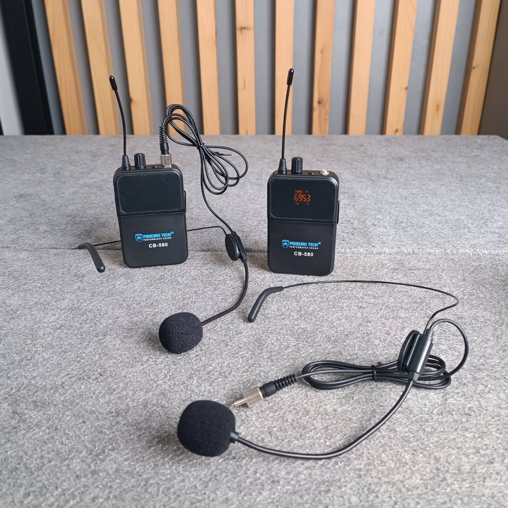 PROEUROTECH CB-580 ไมค์ลอย **คาดคู่** CB 580 CB580 ไมค์ลอยแบบคาดหูคู่ ไมค์โครโฟนไร้สาย เอไอ-ไพศาล