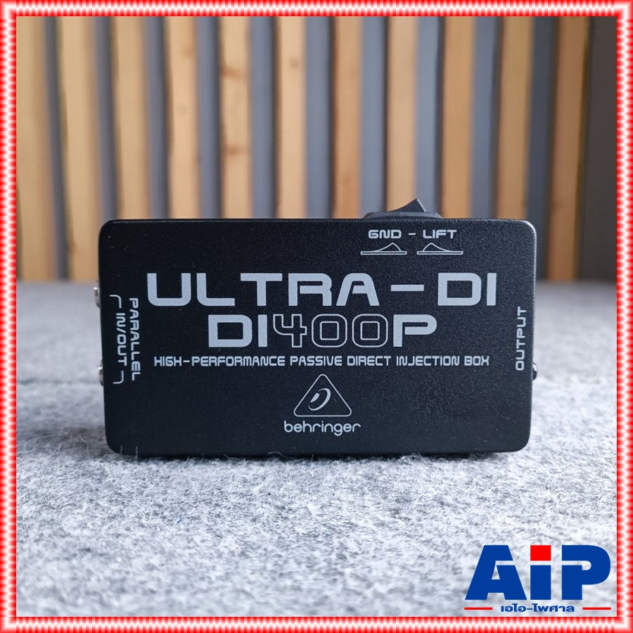 BEHRINGER DI-400P ULTRA DI Passive ไดเร็คบ็อก ดีไอ เหมาะสำหรับใช้งานกับเครื่องดนตรี ช่วยลดสัญญาณรบกวน DI 400 P DI400P +++ เอไอ-ไพศาล