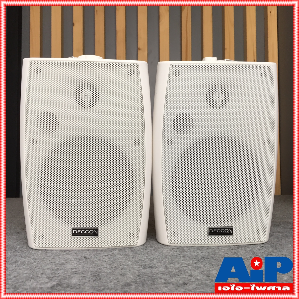1 คู่ สีขาว DECCON sern-5W ตู้ลำโพงแขวน 5นิ้ว sern5W sern 5W ตู้ ลำโพง แขวนผนัง sern-5 เอไอ-ไพศาล