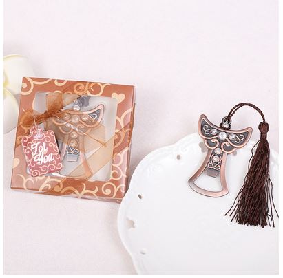 ของชำร่วยงานแต่งงาน ของที่ระลึก ที่เปิดขวด นางฟ้า ฝังเพชร สุดหรู สี copper งานแอนทีค แบบสวย ใช้งานได้ 438254