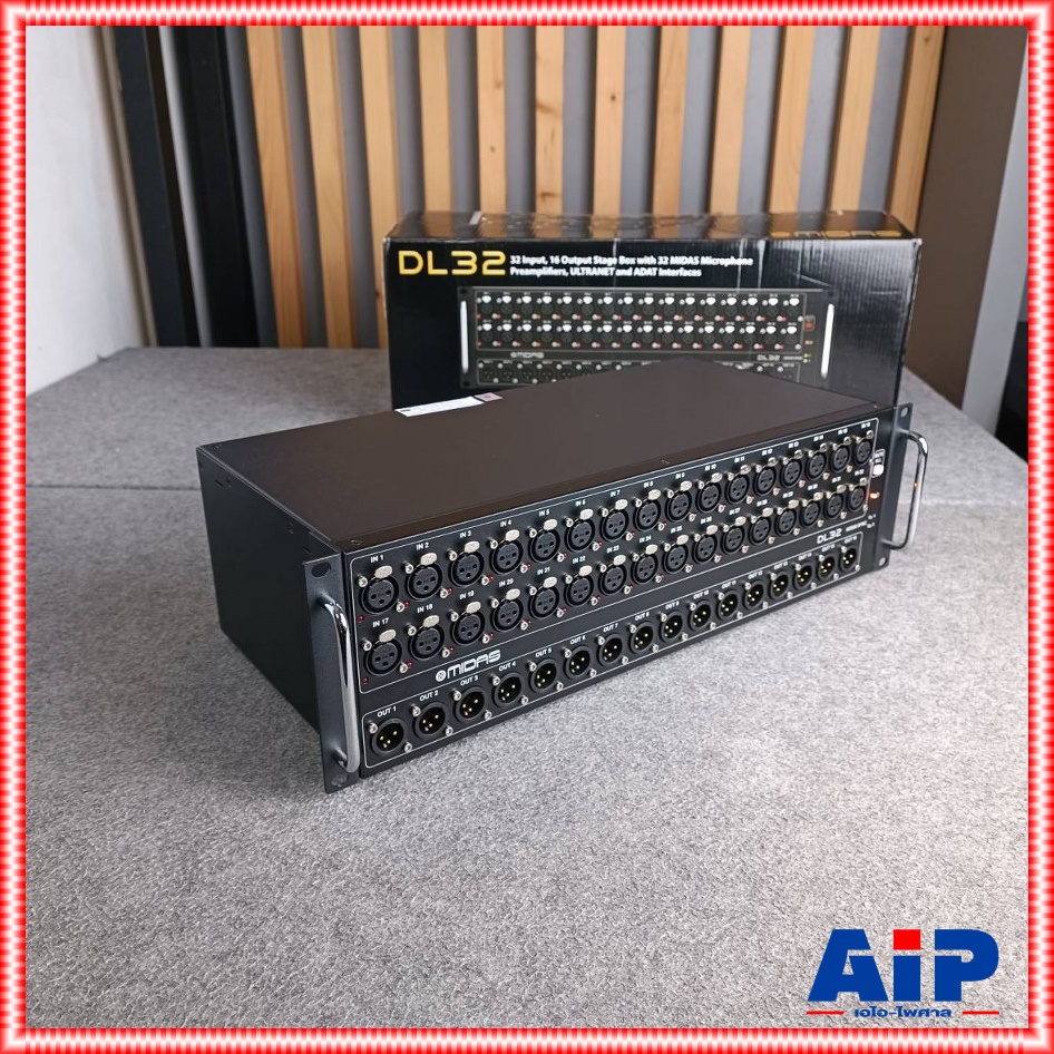 MIDAS DL32 STAGE BOX สเตจบ๊อกซ์ 32 Input 16 Output 32 Mic +++ DL 32 DL-32 เอไอ-ไพศาล