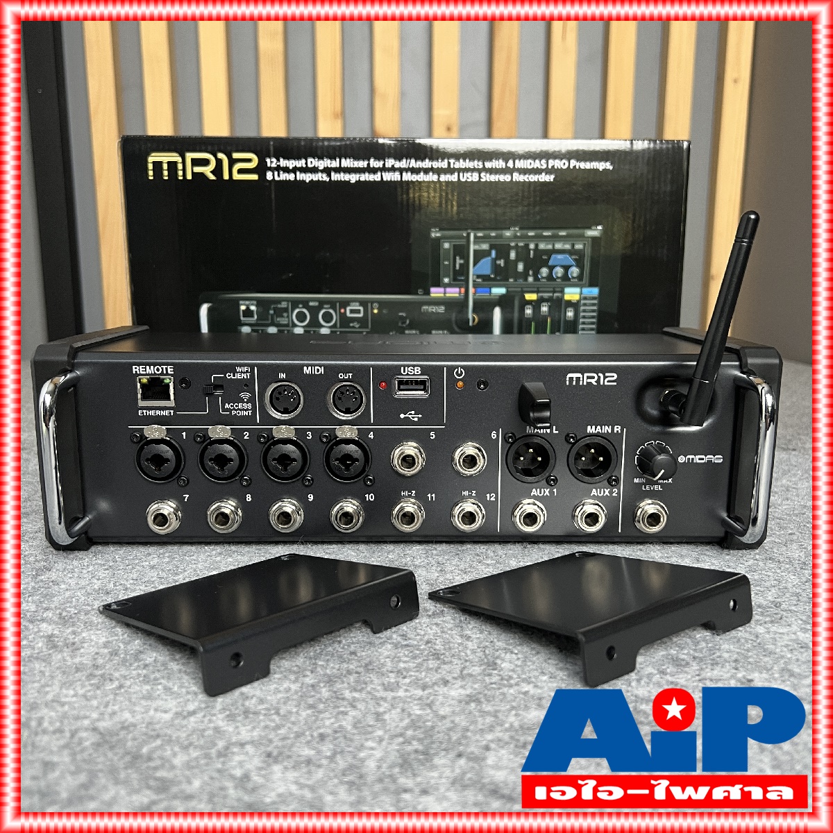 MIDAS MR-12 ของแท้ Digital MIXER ดิจิตอลมิกเซอร์ MIXER DIGITAL MR 12 MR12 มิกเซอร์ เครื่องผสมสัญญาณเสียง ดิจิตอล 12-Input 6-Aux