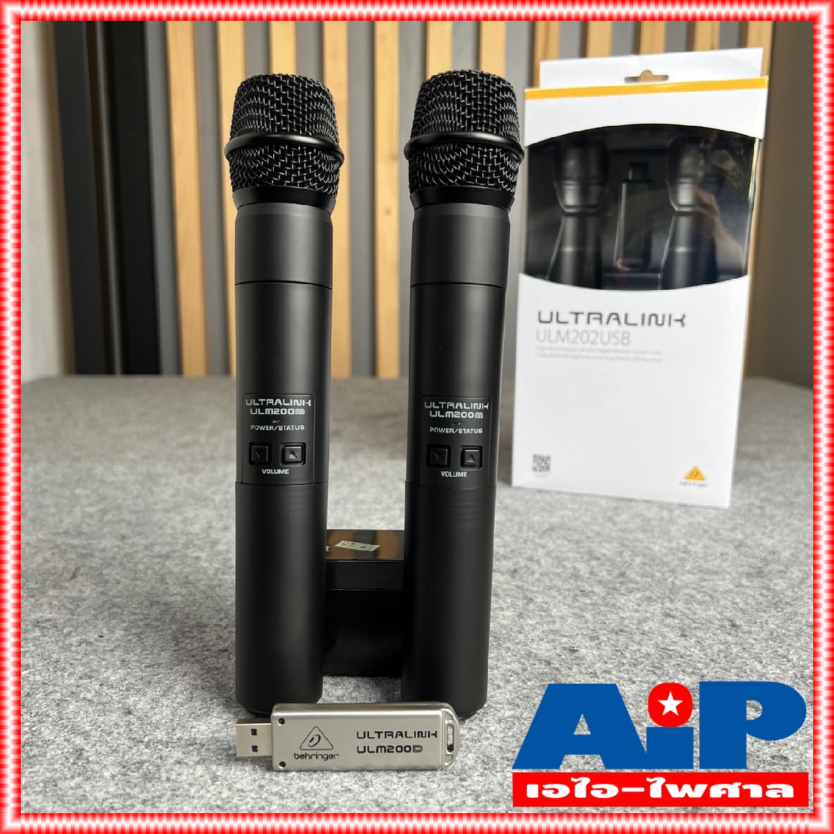 BEHRINGER ULM-202 USB ไมค์ลอย2ตัว ตัวส่งสัญญาณเป็นแบบ USB ใช้ถ่านขนาด AA x 2 ก้อน ULM 202 ULM202 +++