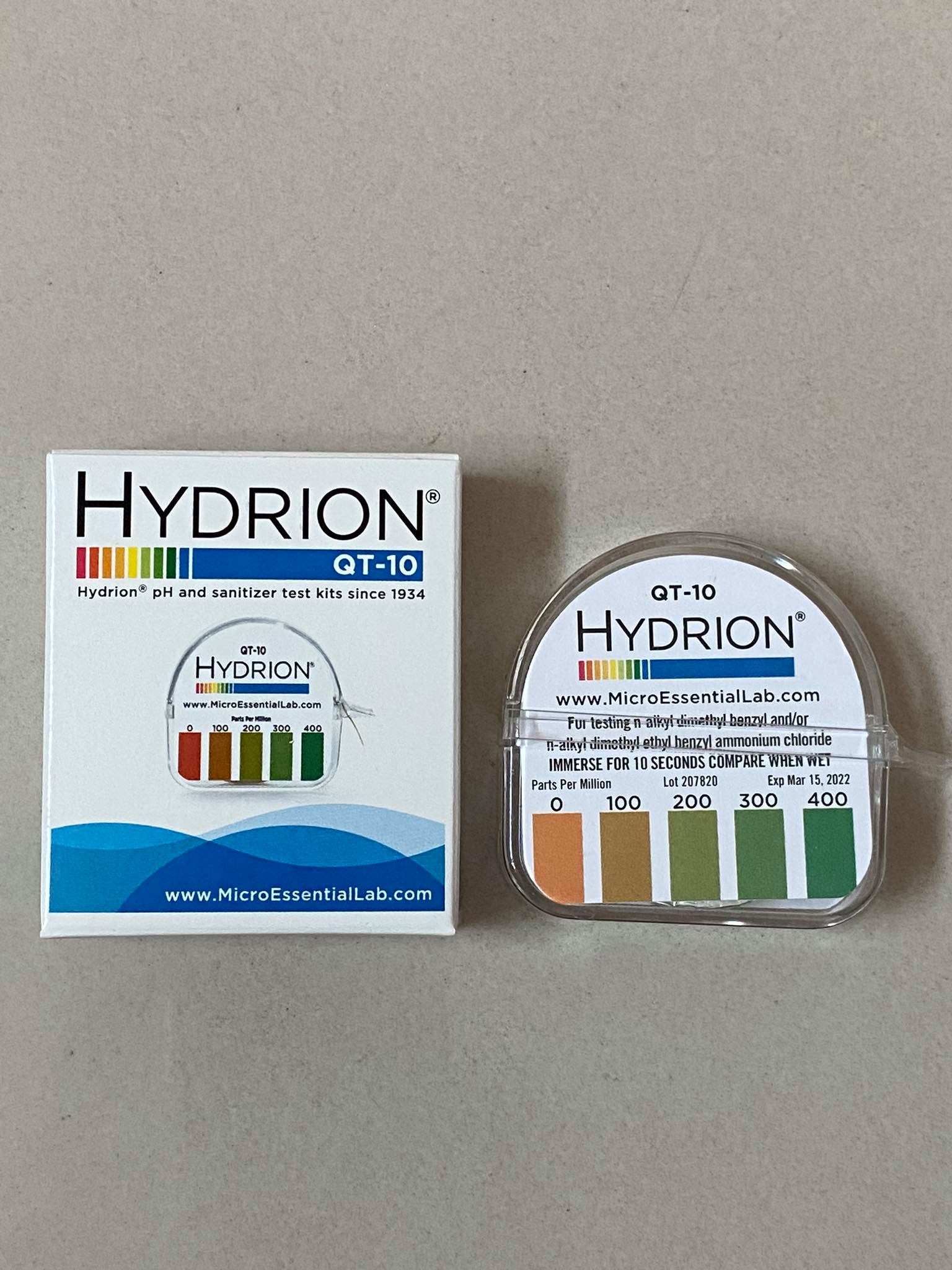 hydrion Quaternary Test Paper รุ่น QT10, QT40, QC1001 , QK1000