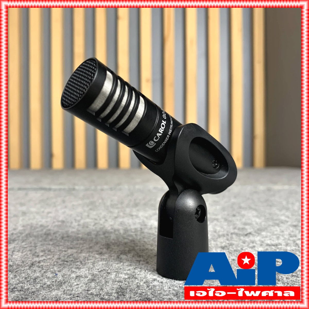 CAROL GO-25 ไมค์คอนเดนเซอร์ (การใช้งานต้องใช้ไฟเลี้ยง) GO25 ไมค์HI-HAT condenser microphone ไมค์เครื่องดนตรี ไมค์กลอง ไมค์ไฮแฮท เอไอ-ไพศาล