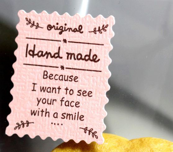 สติ๊กเกอร์ติดขนม แปะสินค้า Hand Made ขนาด 2.8*2.3 cm 1 ชุด 120 ใบ no 278020