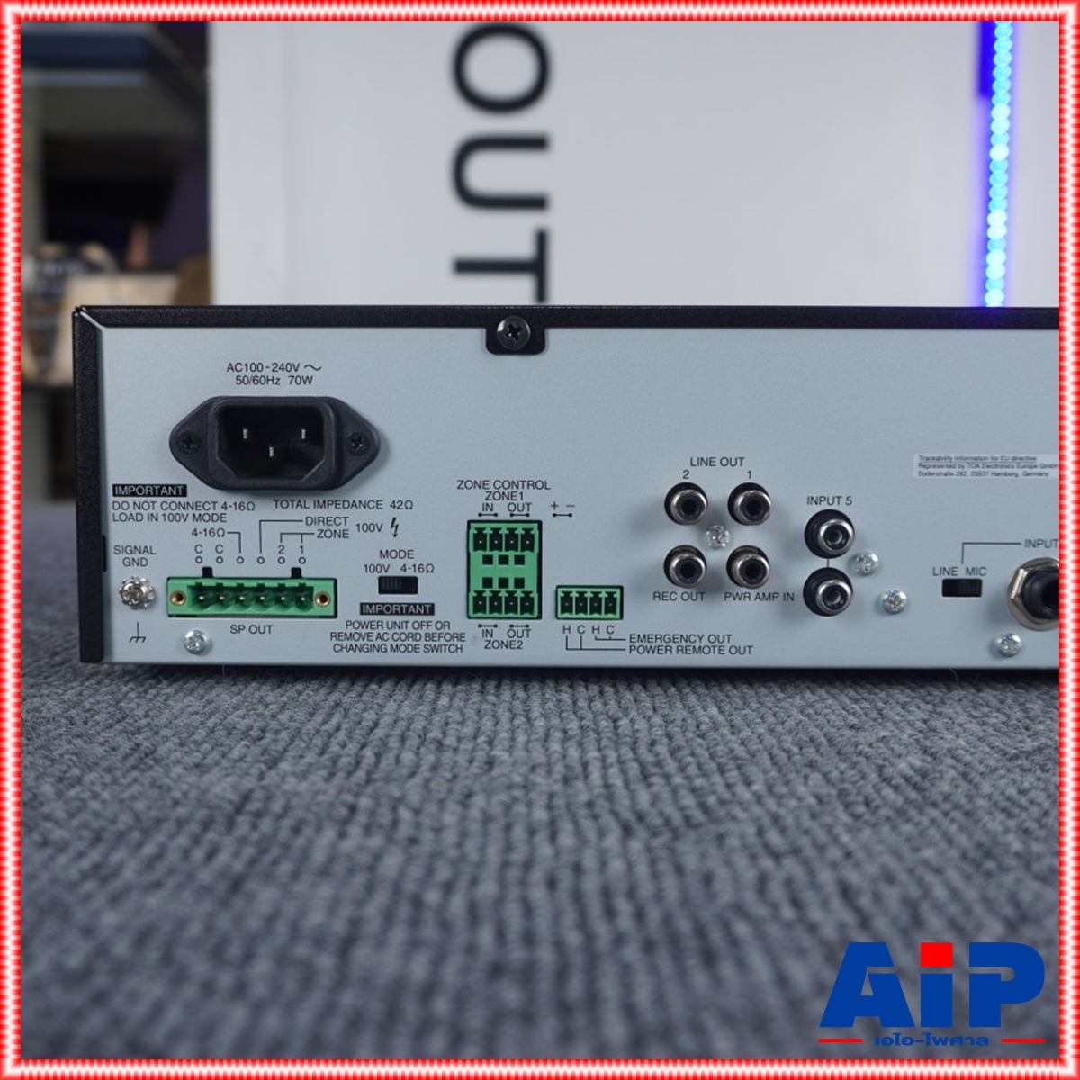 TOA A 3524D AMPLIFIER เครื่องขยายเสียง A-3524D AMP amp แอมป์ แอมป์TOA เครื่องเสียง เอไอ-ไพศาล