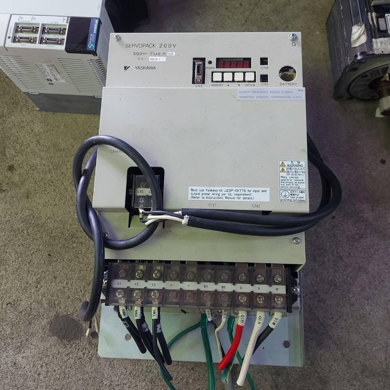SGDH-75AE-PY435 SERVO DRIVE "YASKAWA"