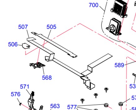 CABLE HEAD (สายแพรหัวพิมพ์) EPSON LQ590II