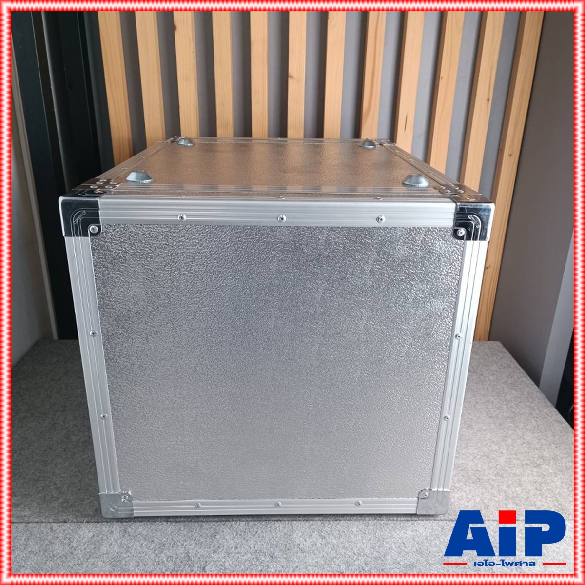 COMPACT B-10U 2ฝาหน้า-หลัง ลึก21" ผิวอลูมิเนียม แร็ค กล่องใส่เครื่องเสียง แร็คลึก21นิ้ว RACK10U เอไอ-ไพศาล