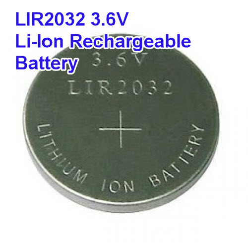 LIR2032 Rechargeable Li-Ion button cell battery