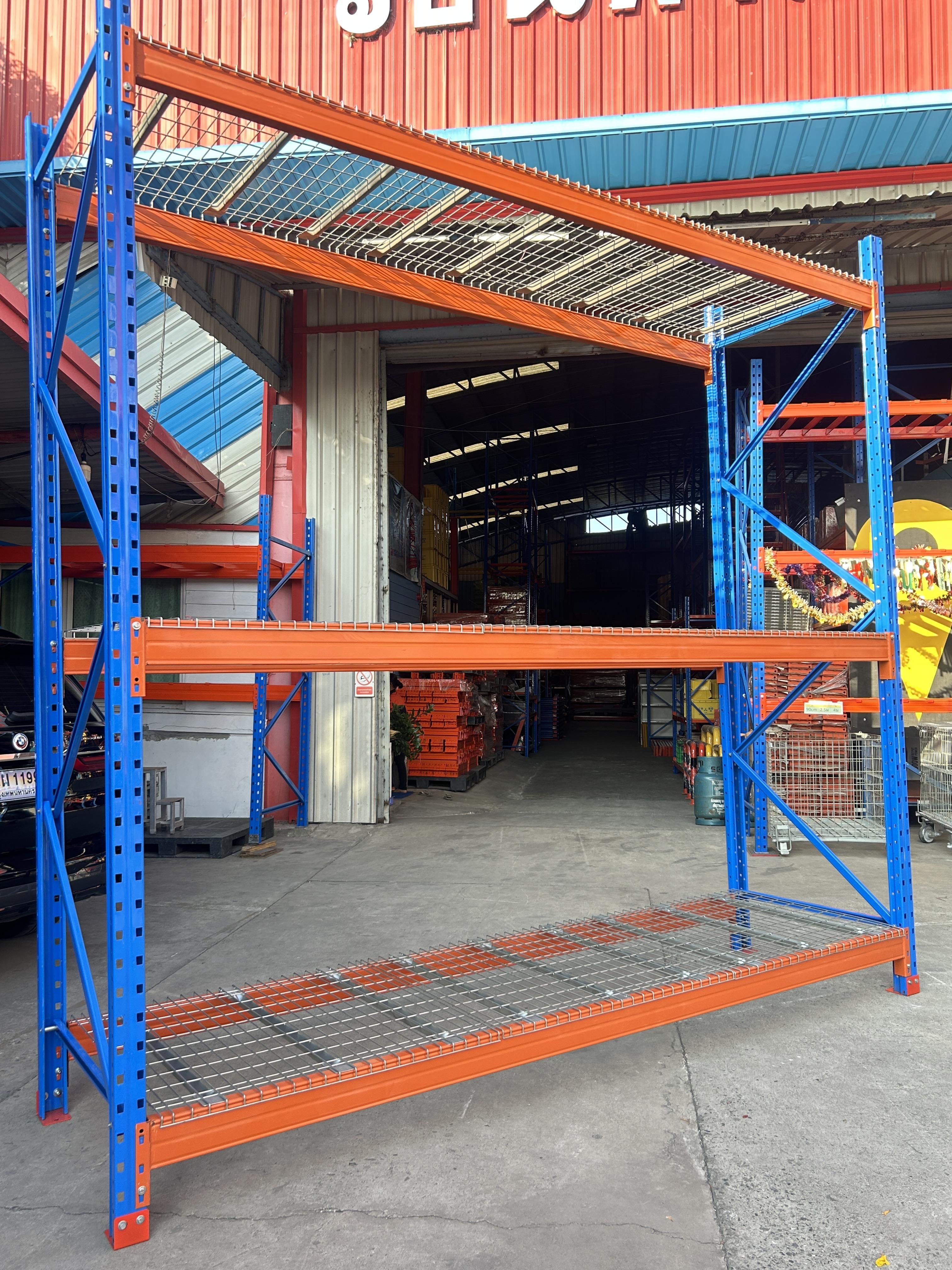 #ชั้นวางสินค้าแบบปูพื้นตะแกรงเหล็ก