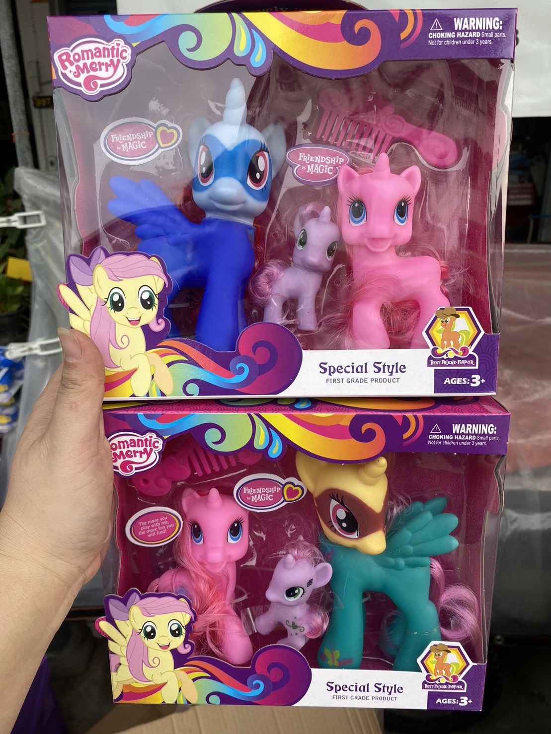 X-089 ของเล่นเด็กม้าโพนี่ โมเดลม้าโพนี่เล่นมือ ปลีกกล่องละ