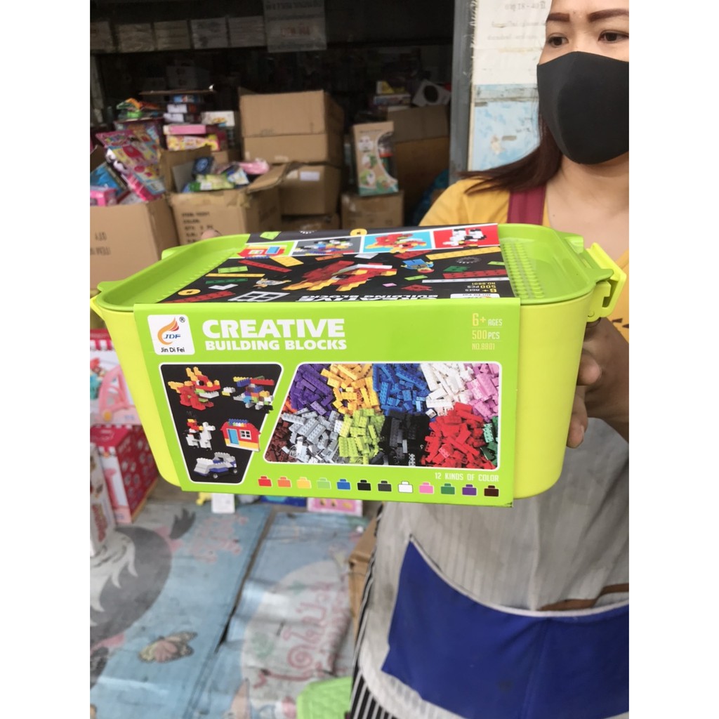 8801 ของเล่นเด็กบล็อกตัวต่อเลโก้กล่องพลาสติก