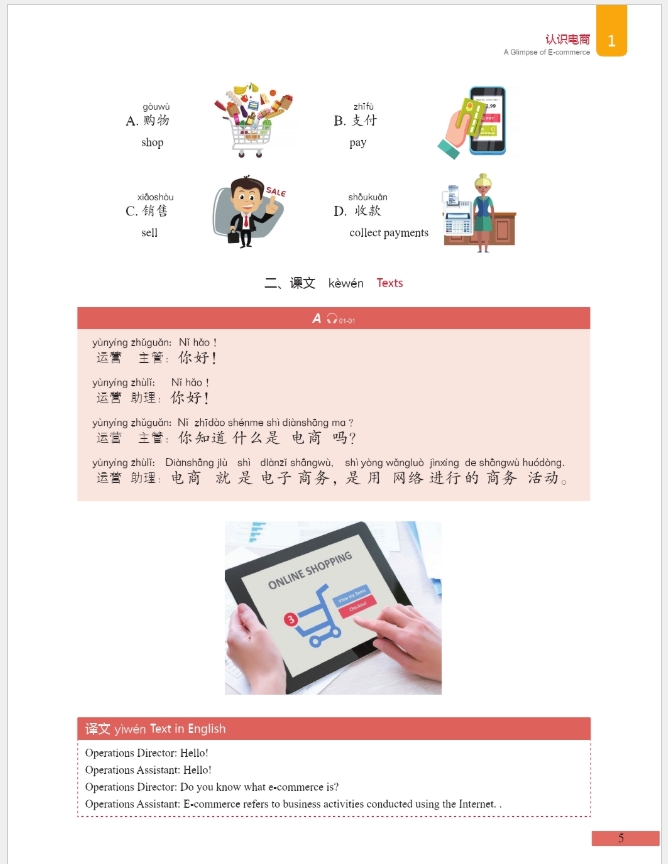 ภาษาจีนด้านEcommerce (Elementary) 中文+电子商务(初级)