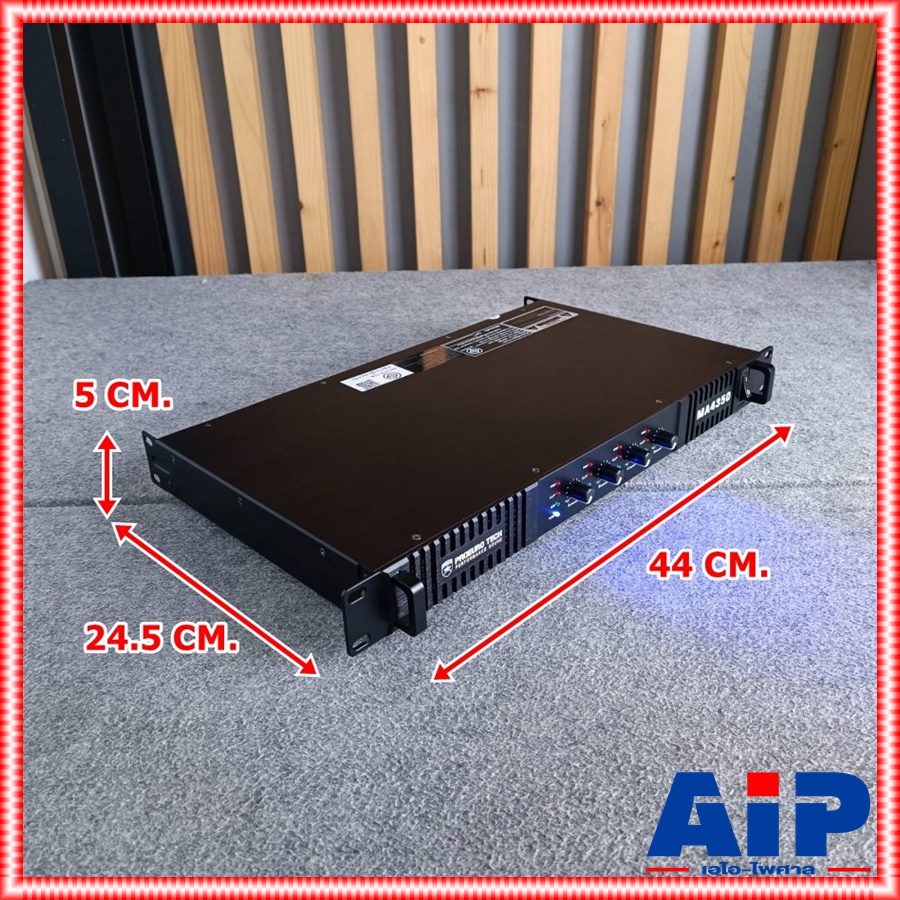 PROEUROTECH MA-4350 POWERAMP 1U 4CH พาวเวอร์แอมป์ แอมป์ขยายเสียง ซัพพลายแบบสวิทชิ่ง PROEURO TECH(โปรยูโร่ เทค) MA 4350 MA4350 เอไอ-ไพศาล