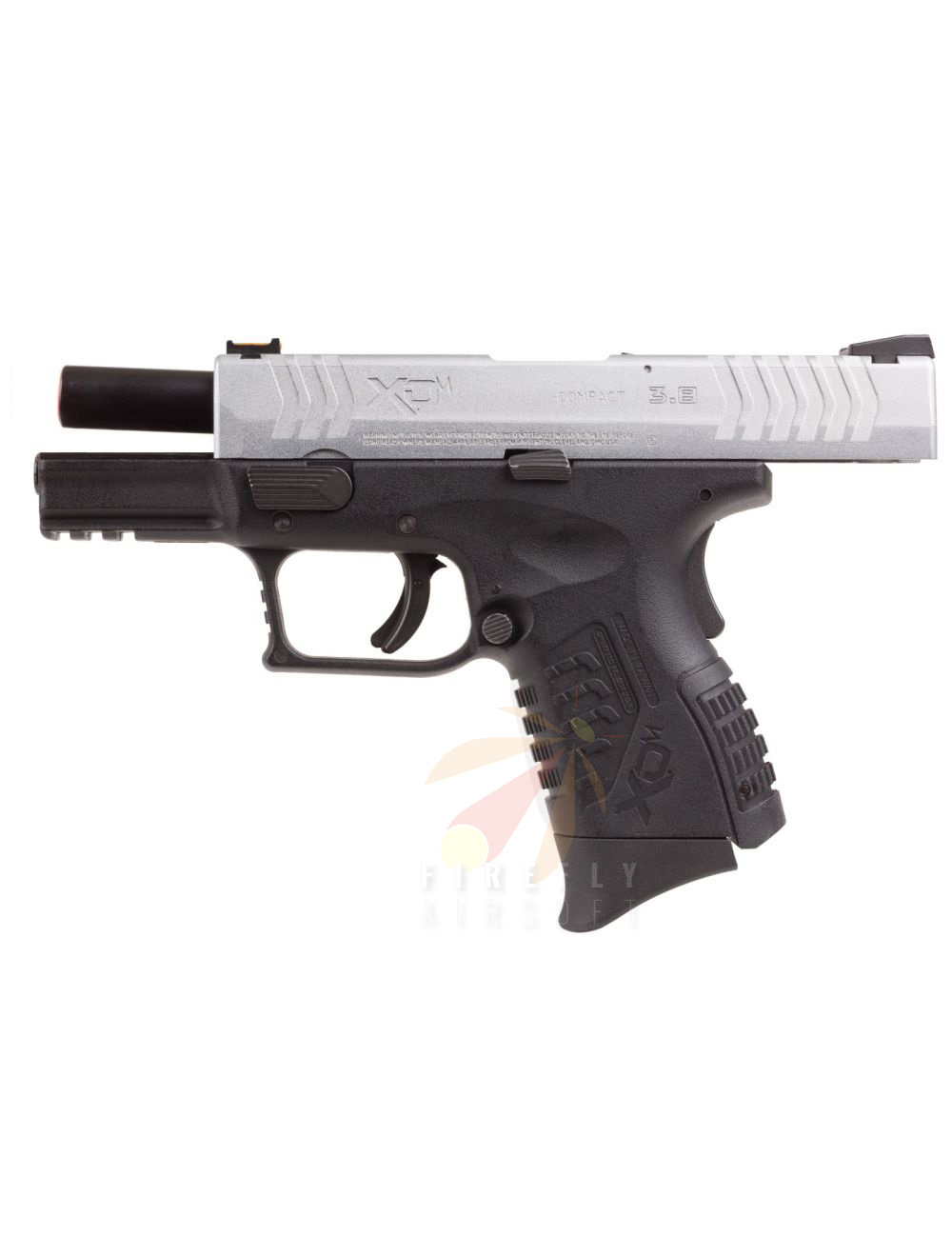 WE XDM 3.8 COMPACT GBB AIRSOFT PISTOL-BLK/SV