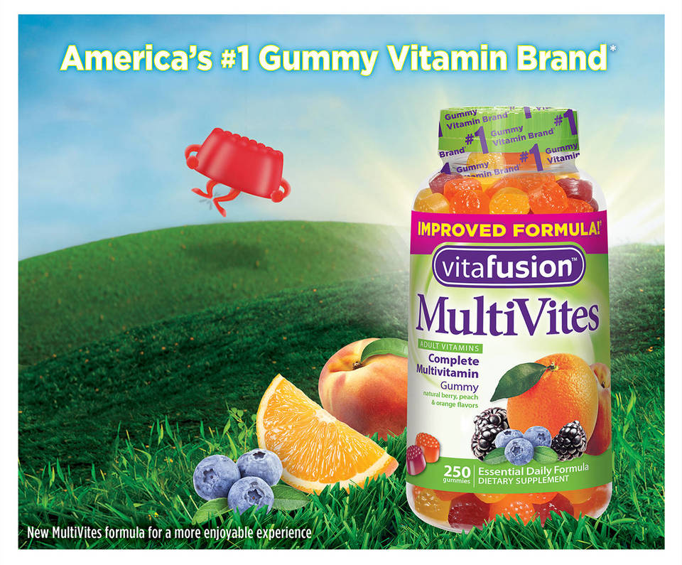 Vitafusion MultiVites วิตามินอายุ 13+และผู้ใหญ่ ขนาด 250 gummies Exp:11/22