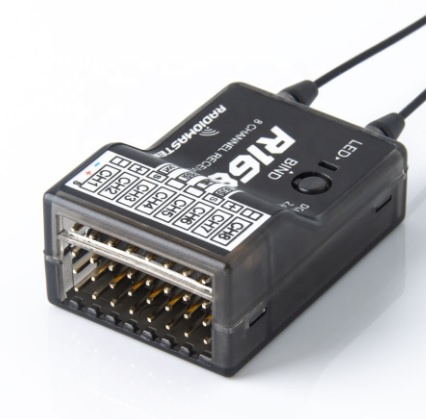 รีซีฟ Receiver RadioMaster R168 16CH 2.4G Frsky D16 Compatible PWM Mini Receiver with Sbus for OpenTX D16 Tr Rc