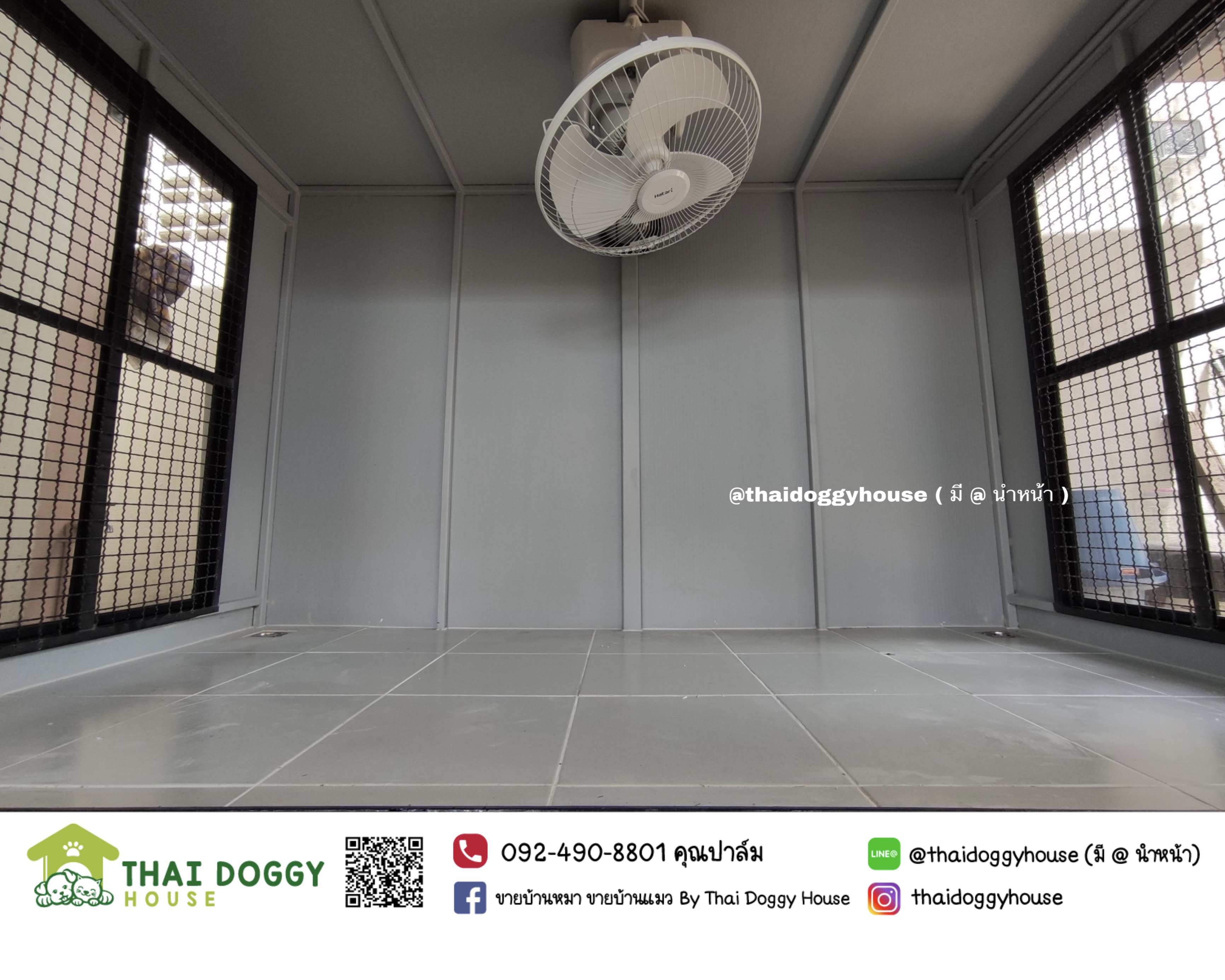 บ้านหมา บ้านแมว มีตะแกรงเหล็ก มุ้งลวด ราคาถูก