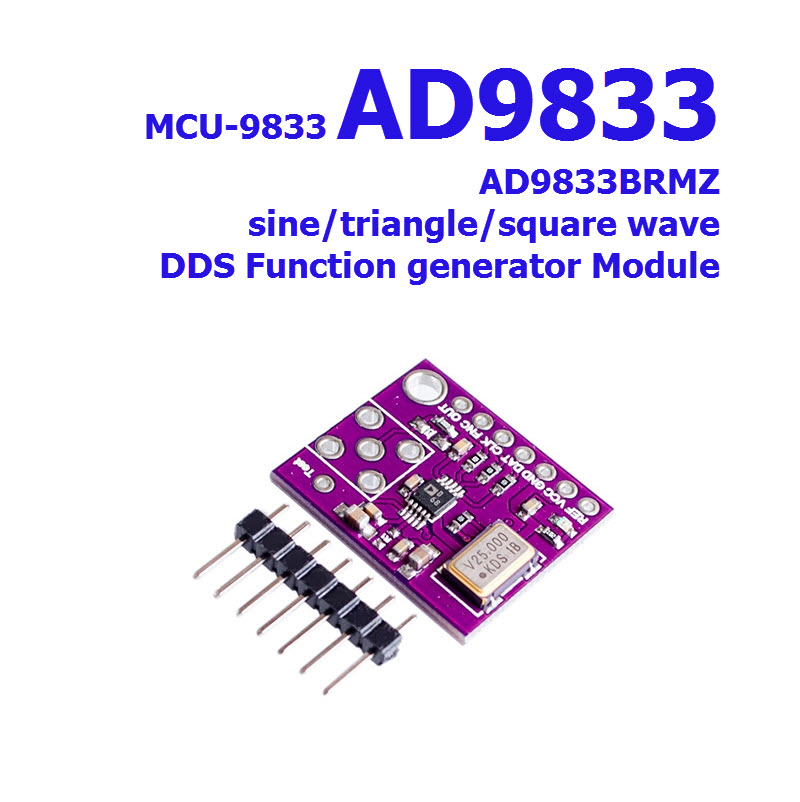 MCU-9833 AD9833 (0-12.5 MHz) sine/triangle/square wave DDS Function generator Modul AD9833BRMZ