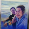 ภาพเหมือน สีacrylic
