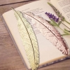 ของชำร่วยงานแต่งงาน ที่คั่นหนังสือ สไตล์ วินเทจ ที่คั่นหนังสือ โลหะ ขนนก สีทอง ดำ เงิน สวยหรู ใช้งานได้จริง 310138