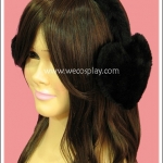 ที่ครอบหูคุโระโลลิต้า รูปหัวใจ สีดำ Kuro Lolita Heart Earmuff