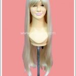 วิกผมคอสเพลย์ ยาวตรง สีบลอนด์ทองซีด Blonde Cosplay Wig