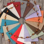 ถุงผ้ากระสอบ ขนาด 12*15 cm ทำ logo ได้ ถุงผ้าใส่ของขวัญ ของชำร่วย ผ้ากระสอบ สายลูกปัดไม้ สวย ๆ 865350